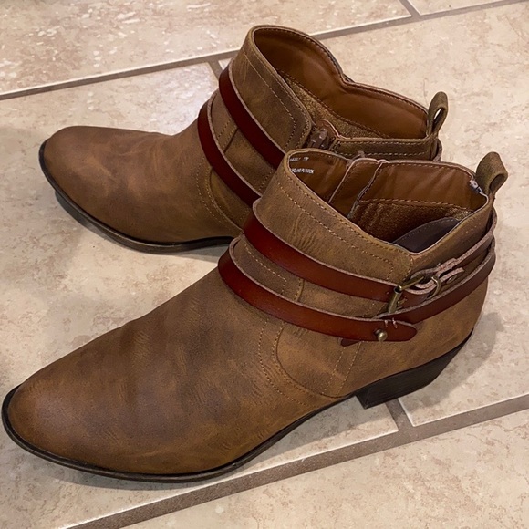 Madden Girl Brown Booties - Picture 11 of 11
